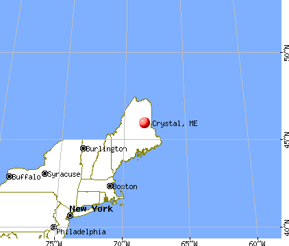 Crystal, Maine map