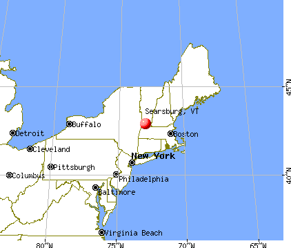 Searsburg, Vermont map