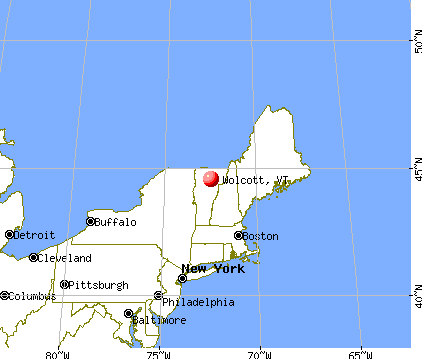 Wolcott, Vermont map