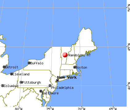 Randolph, Vermont map