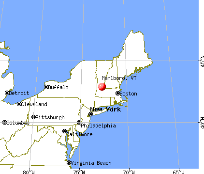 Marlboro, Vermont map