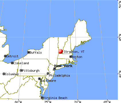 Stratton, Vermont map