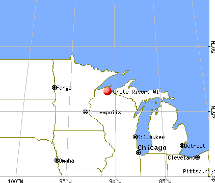 White River, Wisconsin map