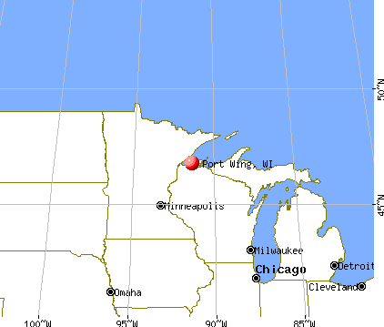 Port Wing, Wisconsin map
