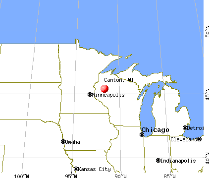 Canton, Wisconsin map