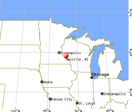 Maxville, Wisconsin map