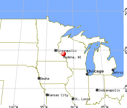 Modena, Wisconsin map