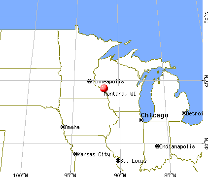 Montana, Wisconsin map