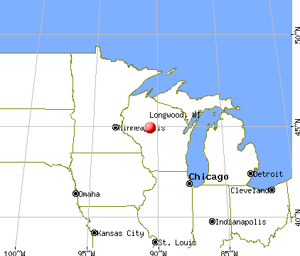 Longwood, Wisconsin map