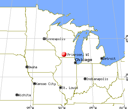 Primrose, Wisconsin map