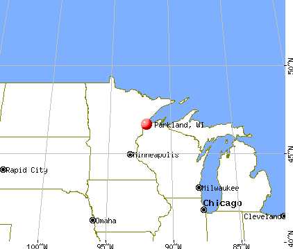 Parkland, Wisconsin map