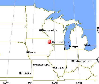 Wyalusing, Wisconsin map