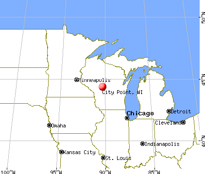 City Point, Wisconsin map