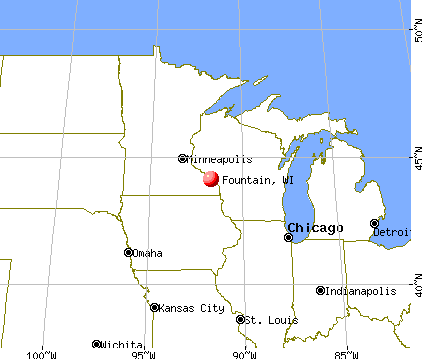 Fountain, Wisconsin map