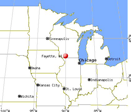 Fayette, Wisconsin map