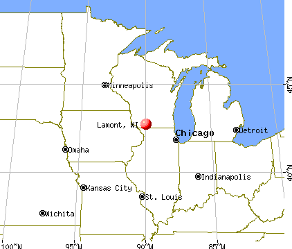 Lamont, Wisconsin map