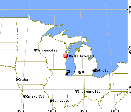 Maple Grove, Wisconsin map