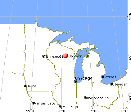 Johnson, Wisconsin map