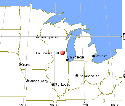 La Grange, Wisconsin map