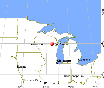 Morgan, Wisconsin map