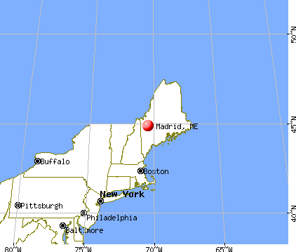 Madrid, Maine map