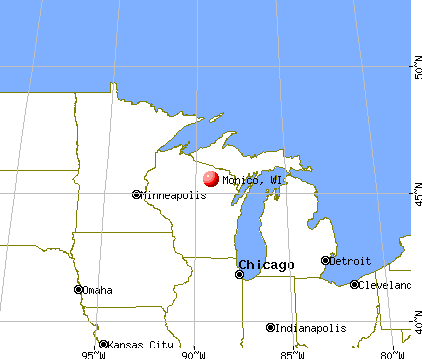Monico, Wisconsin map