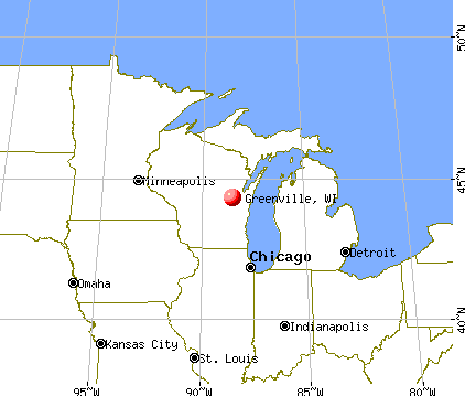 Greenville, Wisconsin map