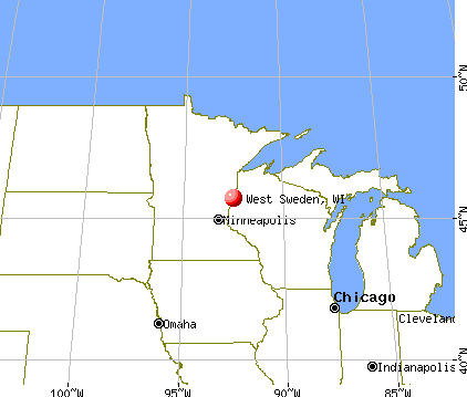 West Sweden, Wisconsin map