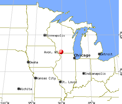 Avon, Wisconsin map