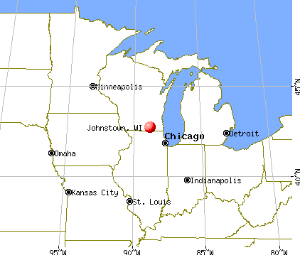 Johnstown, Wisconsin map