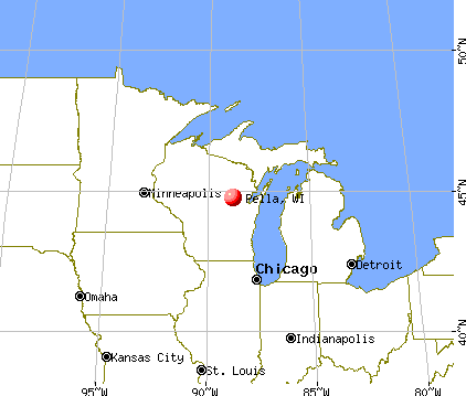 Pella, Wisconsin map