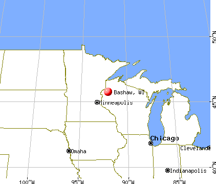 Bashaw, Wisconsin map