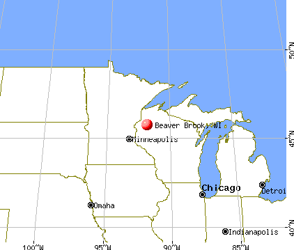 Beaver Brook, Wisconsin map
