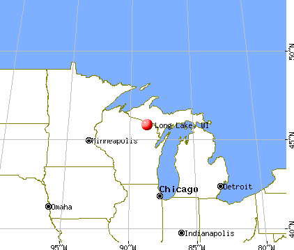 Long Lake, Wisconsin map