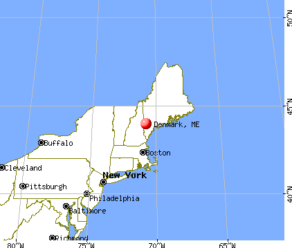 Denmark, Maine map