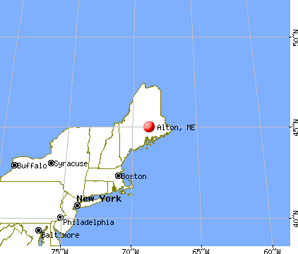 Alton, Maine map