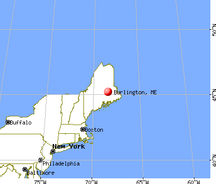 Burlington, Maine map