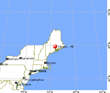 Carmel, Maine map