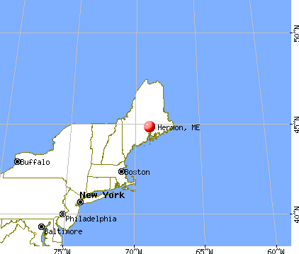 Hermon, Maine map