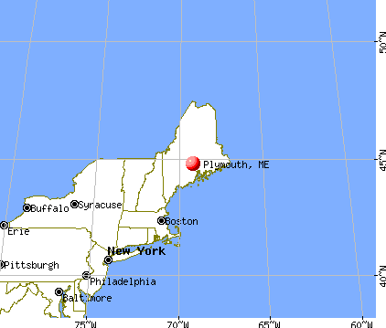 Plymouth, Maine map