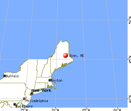 Winn, Maine map