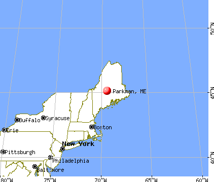 Parkman, Maine map
