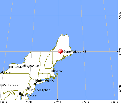 Cambridge, Maine map