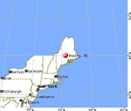 Ripley, Maine map