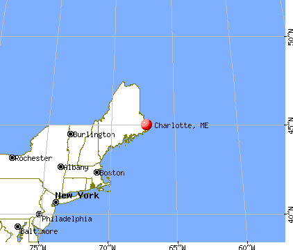 Charlotte, Maine map