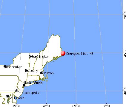Dennysville, Maine map