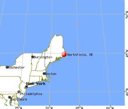 Northfield, Maine map