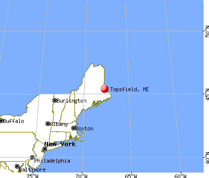 Topsfield, Maine map