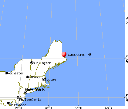 Vanceboro, Maine map