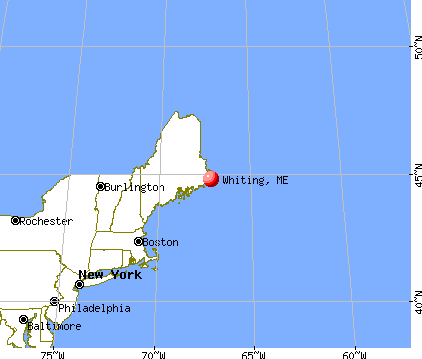 Whiting, Maine map